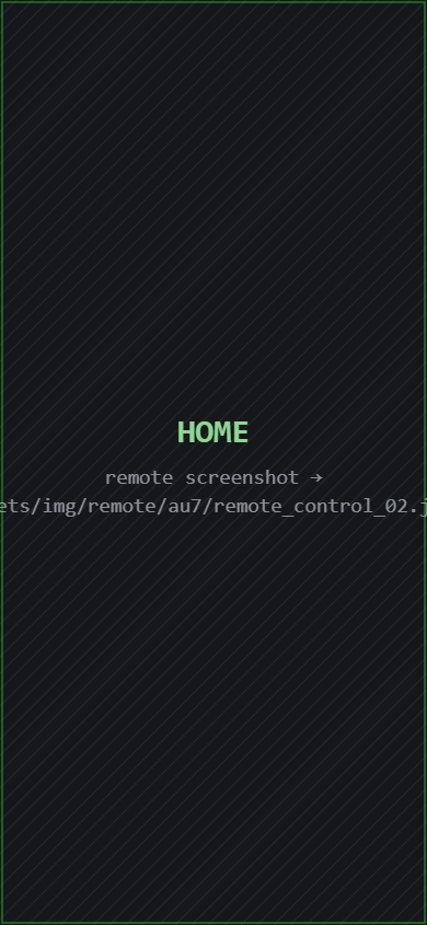 aussieBoard7 remote HOME tab with score and clock controls