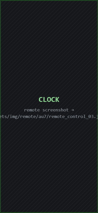 aussieBoard7 remote CLOCK tab for the time-keeper